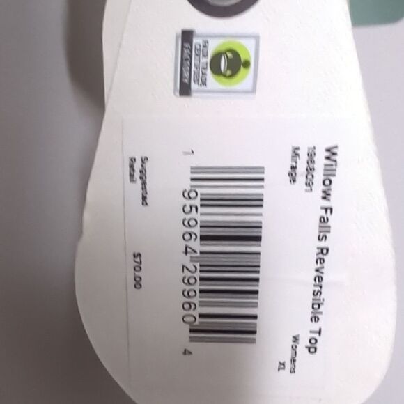 NWT Prana Women's Olive Reversible Swim Top - Picture 4 of 6